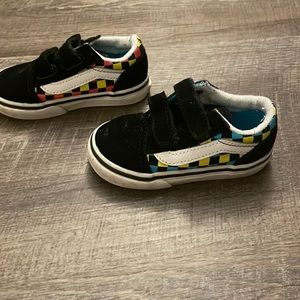 Vans Multicolored Checkerboard size 6 Toddler